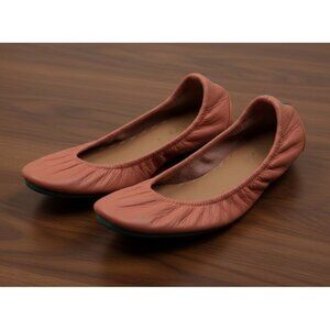 Women's - Tieks Peach Leather Ballet Flats, Size 9